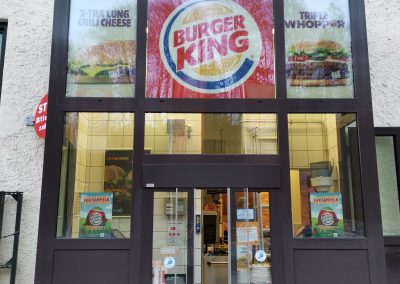 Gebäudeglasfolierung Burger King