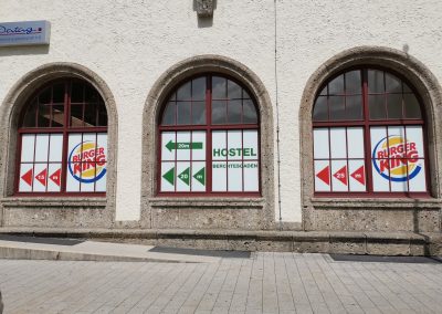 Fensterfolierung Bahnhof Berchtesgaden